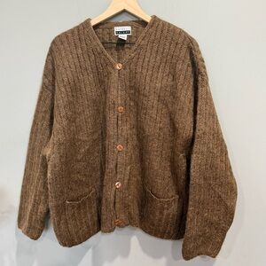 vintage Express Tricot chunky mohair blend cardigan